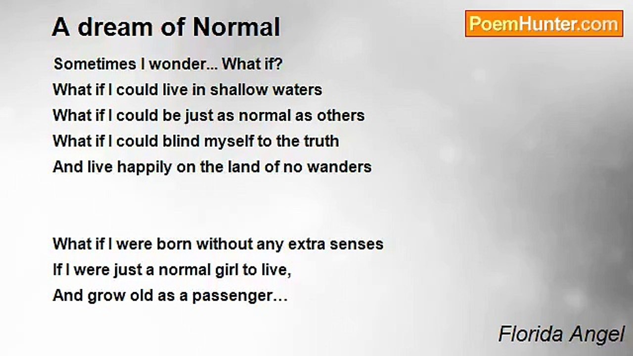 Florida Angel - A dream of Normal