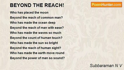 Subbaraman N V - BEYOND THE REACH!