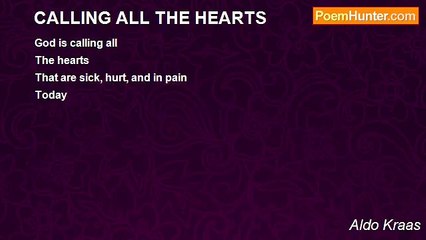 Aldo Kraas - CALLING ALL THE HEARTS