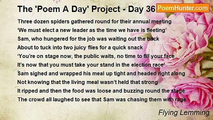 Flying Lemming - The 'Poem A Day' Project - Day 36