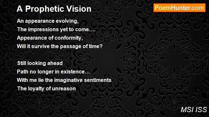 MSI ISS - A Prophetic Vision
