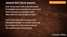 Charles Wiles - .Island Girl (love poem)
