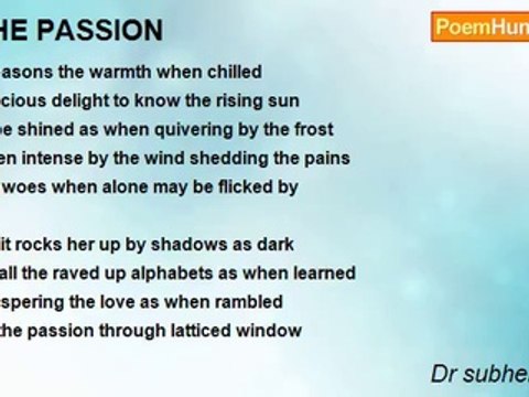 Dr subhendu kar - THE PASSION