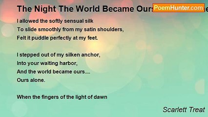 Scarlett Treat - The Night The World Became Ours....Ours Alone