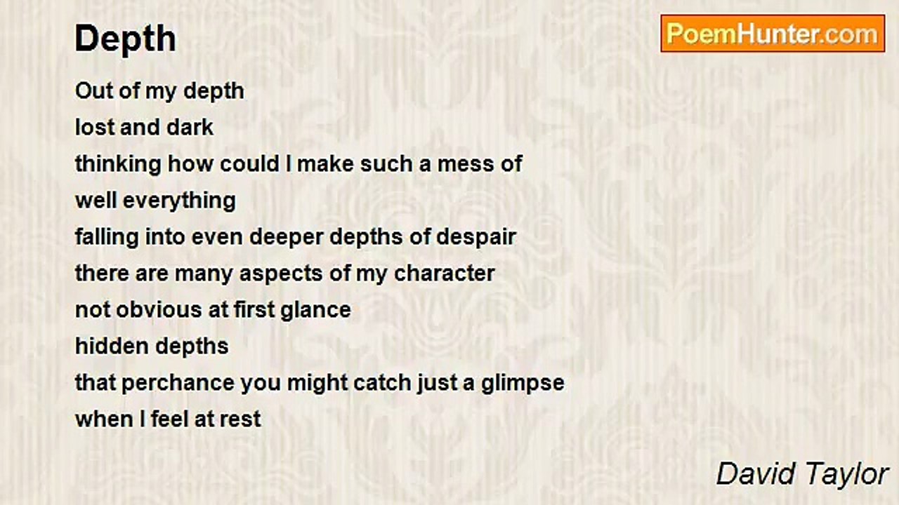 David Taylor - Depth