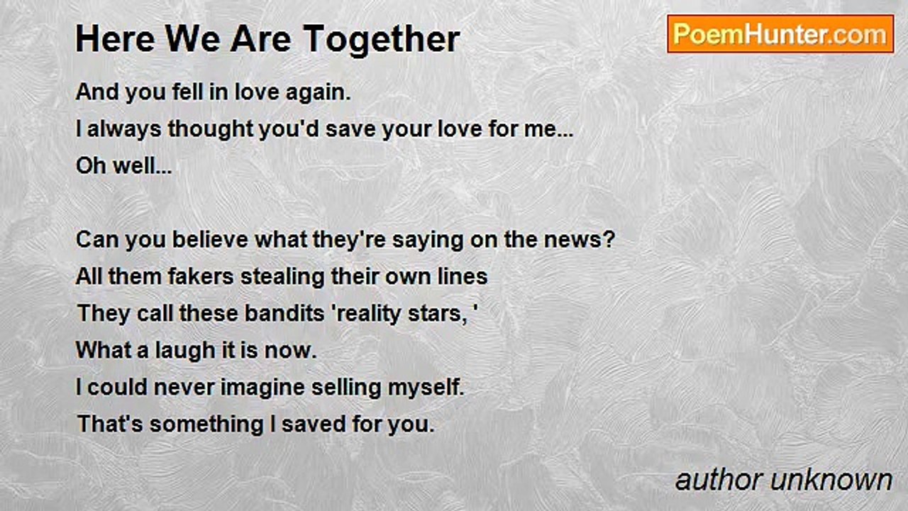 author unknown - Here We Are Together