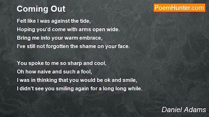Daniel Adams - Coming Out