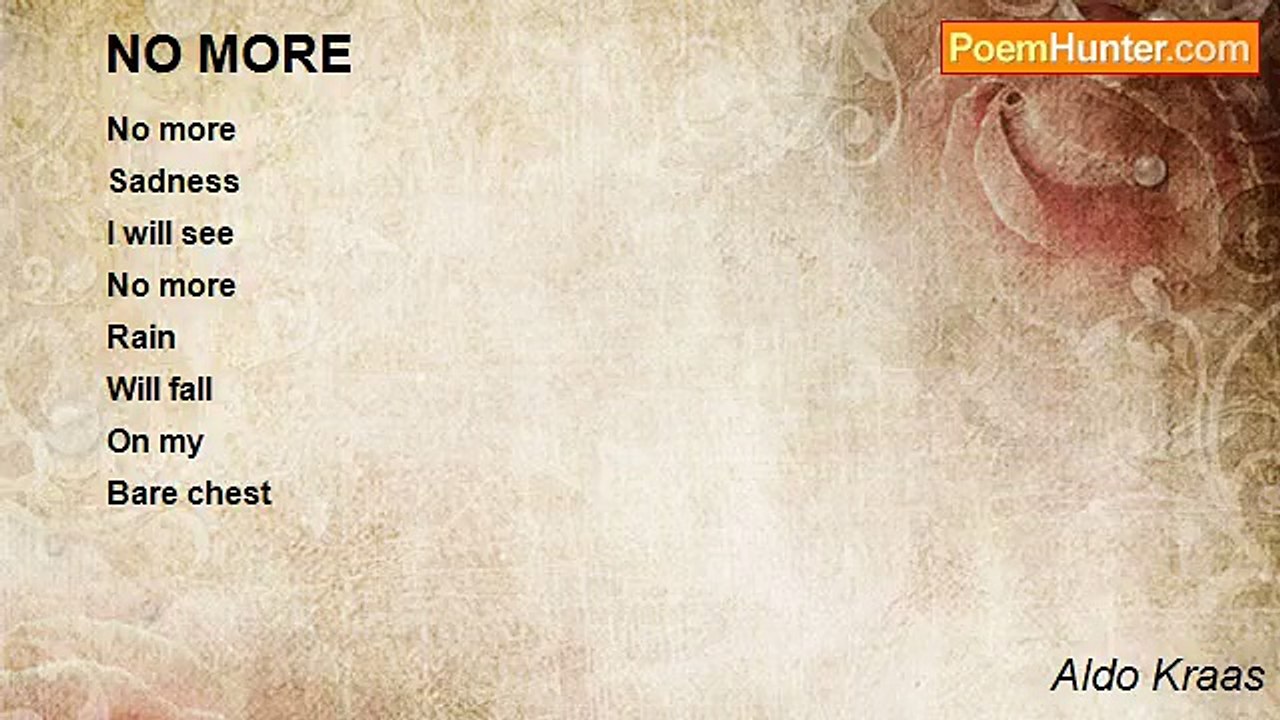 Aldo Kraas - NO MORE