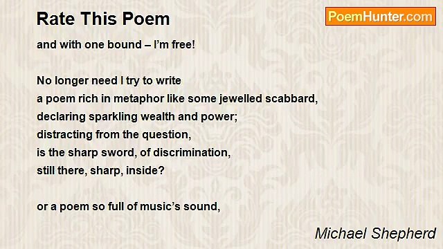 Michael Shepherd - Rate This Poem