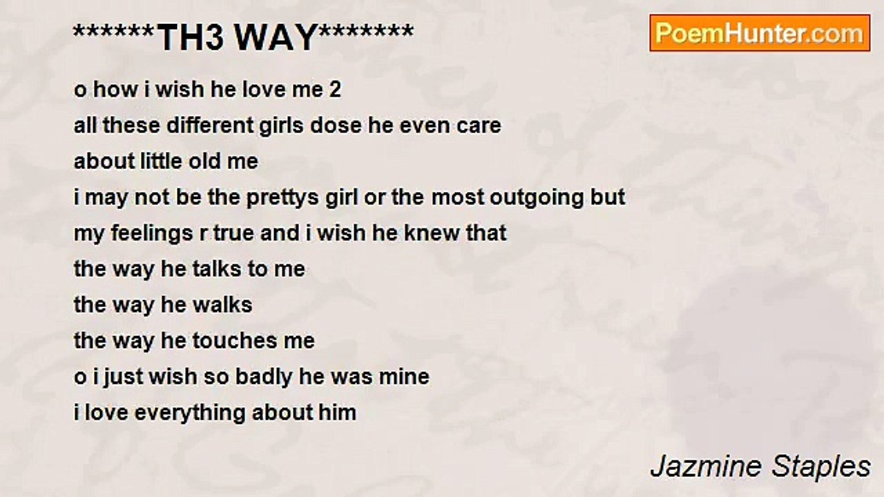 Jazmine Staples - ******TH3 WAY*******
