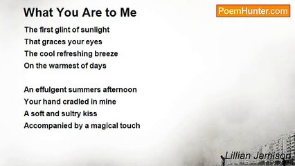 Lillian Jamison - What You Are to Me