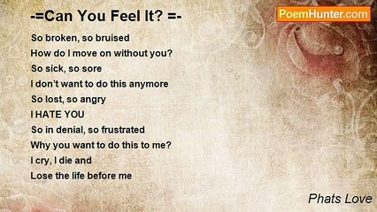 Phats Love - -=Can You Feel It? =-