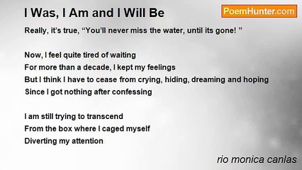 rio monica canlas - I Was, I Am and I Will Be