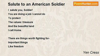 Yen Cress - Salute to an American Soldier