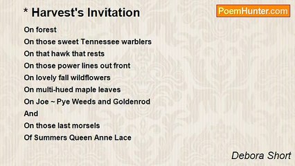 Debora Short - * Harvest's Invitation