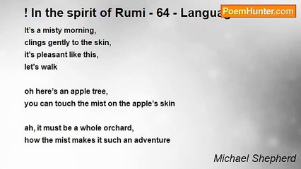 Michael Shepherd - ! In the spirit of Rumi - 64 - Language