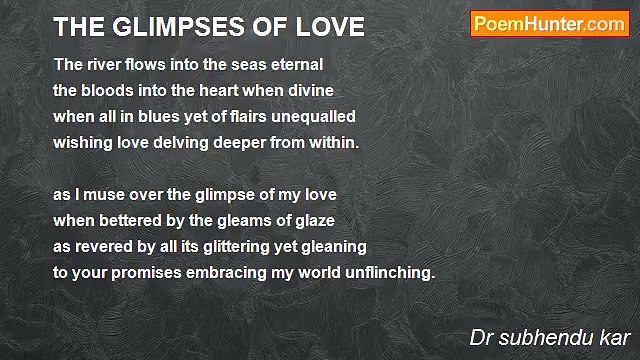 Dr subhendu kar - THE GLIMPSES OF LOVE