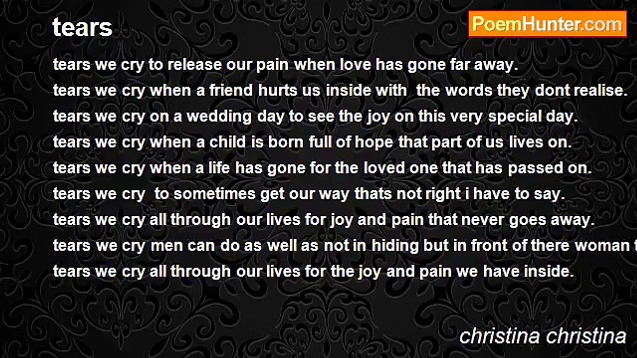 christina christina - tears