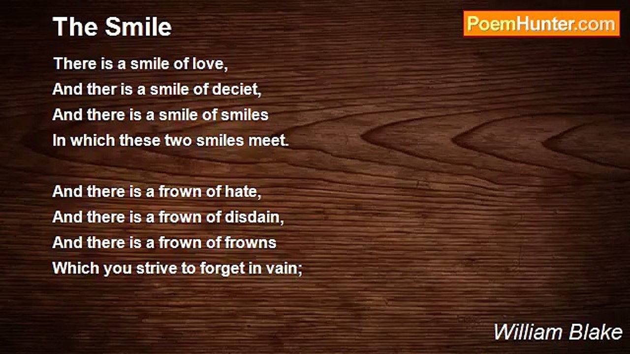 William Blake - The Smile