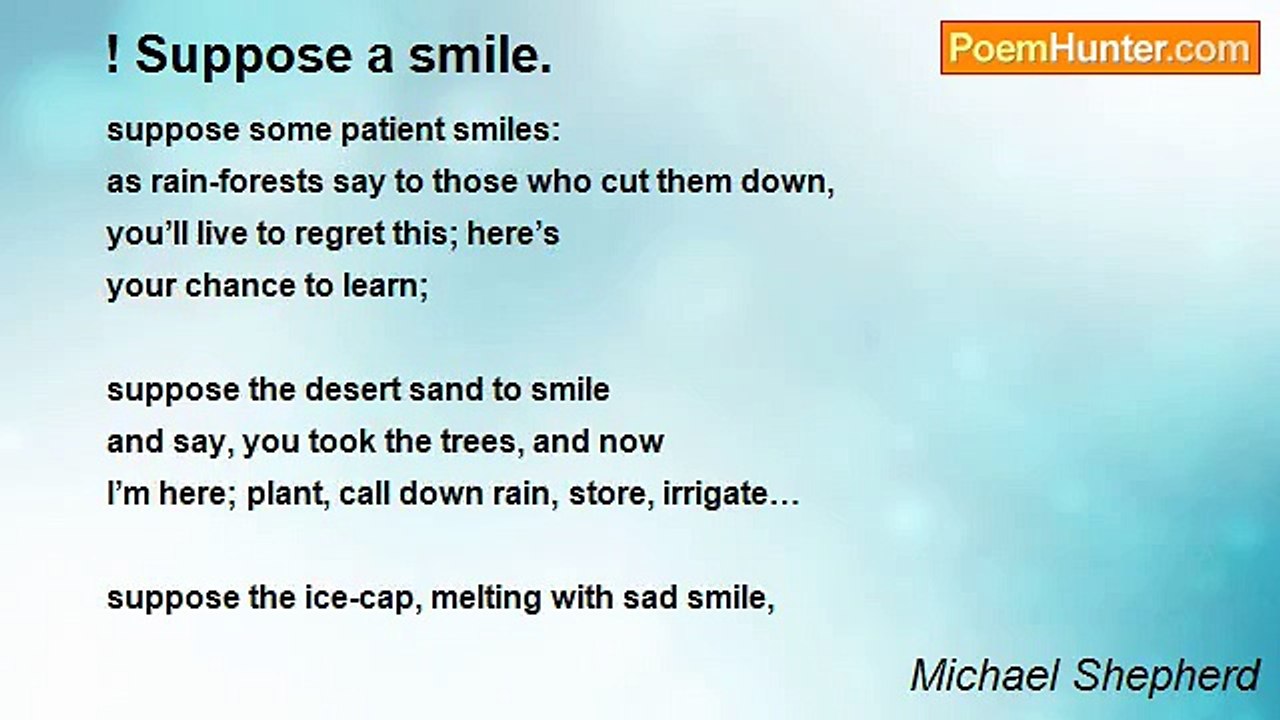 Michael Shepherd - ! Suppose a smile.