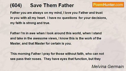 Melvina Germain - (604)      Save Them Father