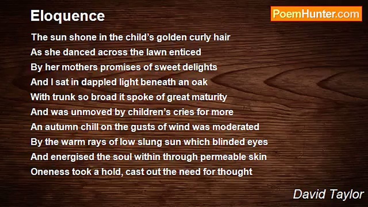 David Taylor - Eloquence