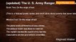 Reginald Walker - (updated) The U. S. Army Ranger, a poetic series, On the verge of war 4