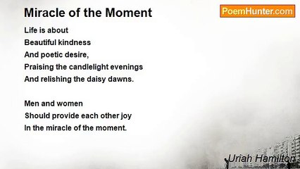 Uriah Hamilton - Miracle of the Moment