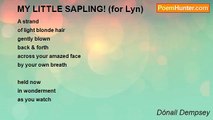 Dónall Dempsey - MY LITTLE SAPLING! (for Lyn)