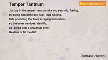 Barbara Haskell - Temper Tantrum