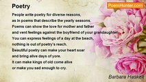 Barbara Haskell - Poetry