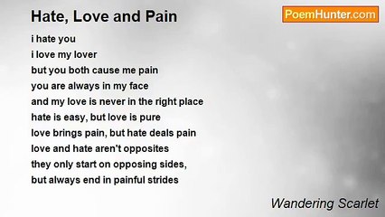 Wandering Scarlet - Hate, Love and Pain