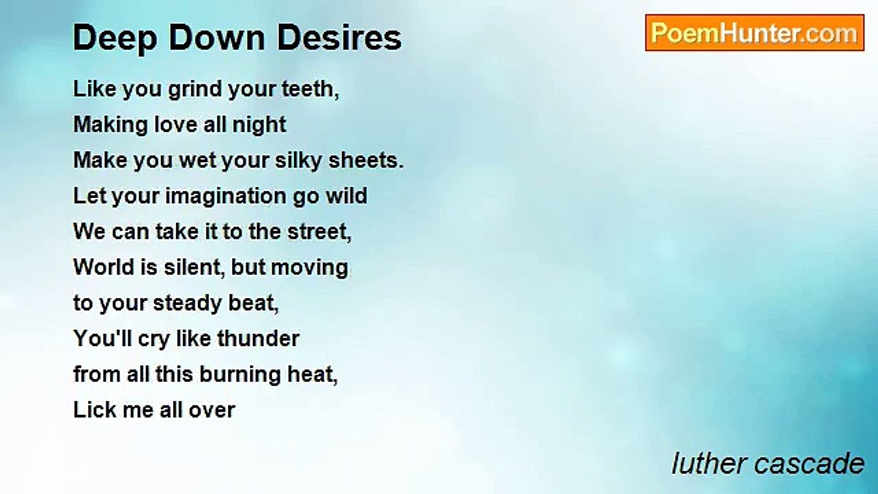 luther cascade - Deep Down Desires