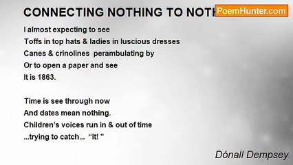 Dónall Dempsey - CONNECTING NOTHING TO NOTHING