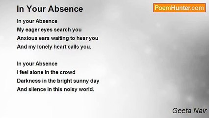 Geeta Nair - In Your Absence