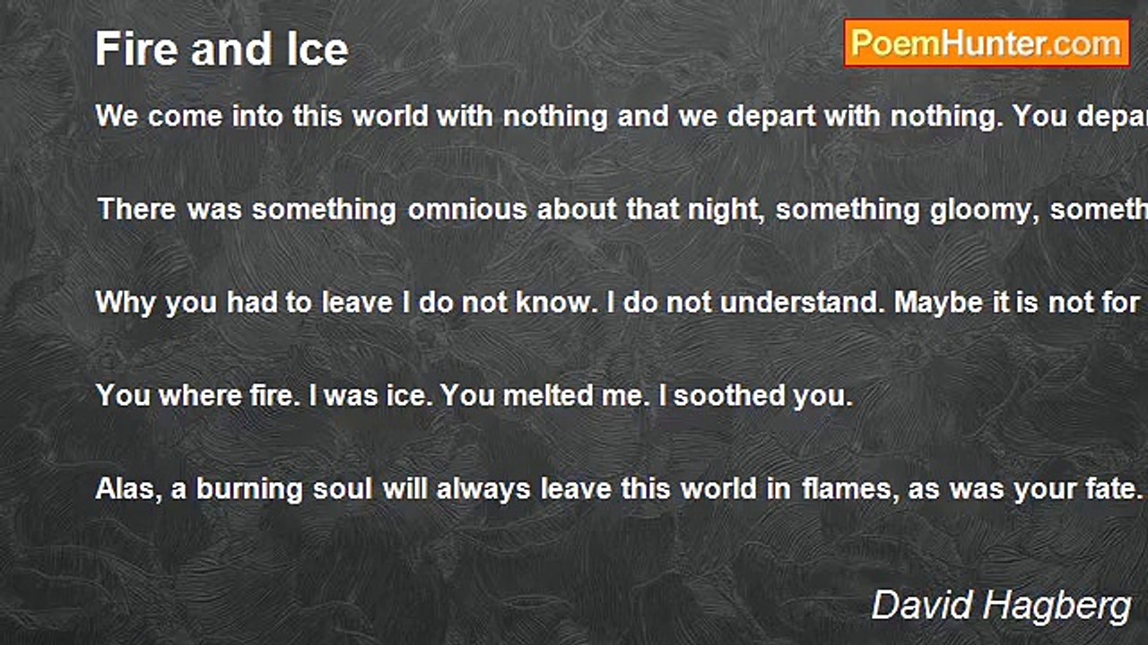 David Hagberg - Fire and Ice