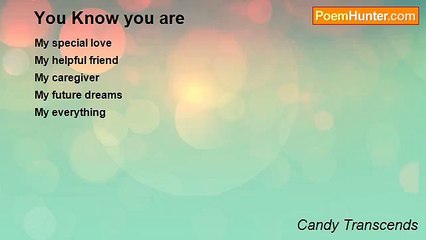 Candy Transcends - You Know you are