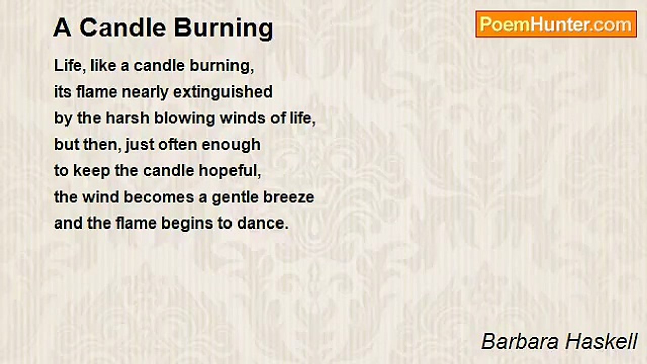 Barbara Haskell - A Candle Burning