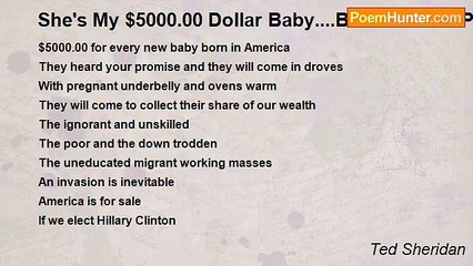 Ted Sheridan - She's My $5000.00 Dollar Baby....But She Ain't Pretty