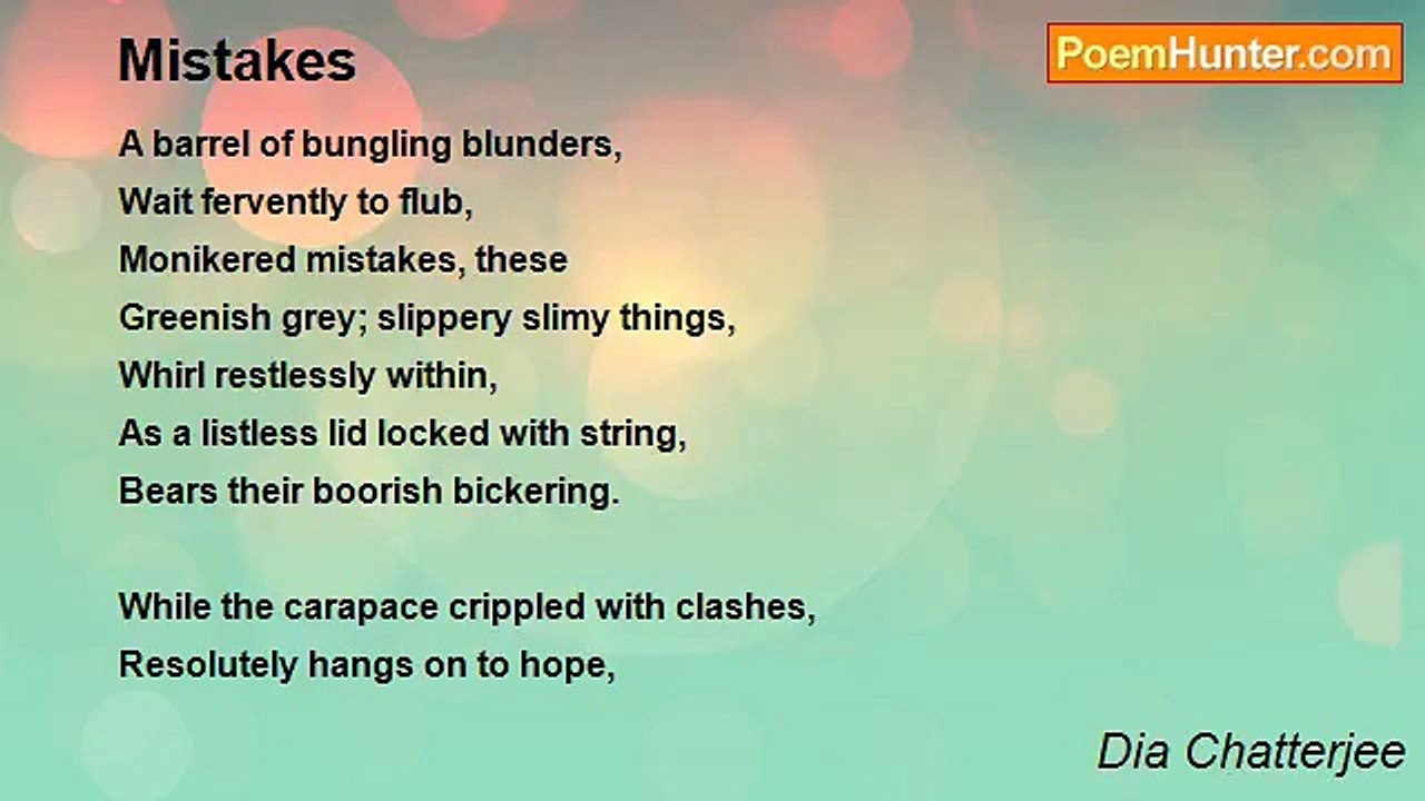 Dia Chatterjee - Mistakes