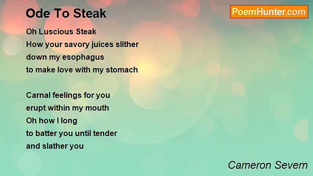 Cameron Severn - Ode To Steak