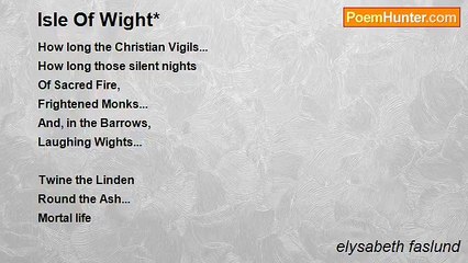 elysabeth faslund - Isle Of Wight*