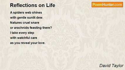 David Taylor - Reflections on Life