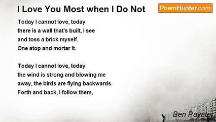 Ben Paynter - I Love You Most when I Do Not
