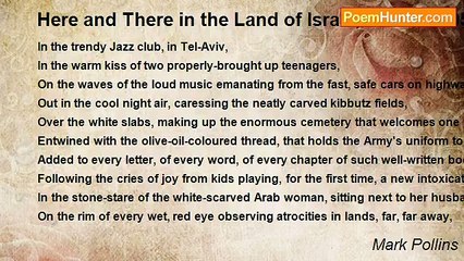 Mark Pollins - Here and There in the Land of Israel, Winter 2005