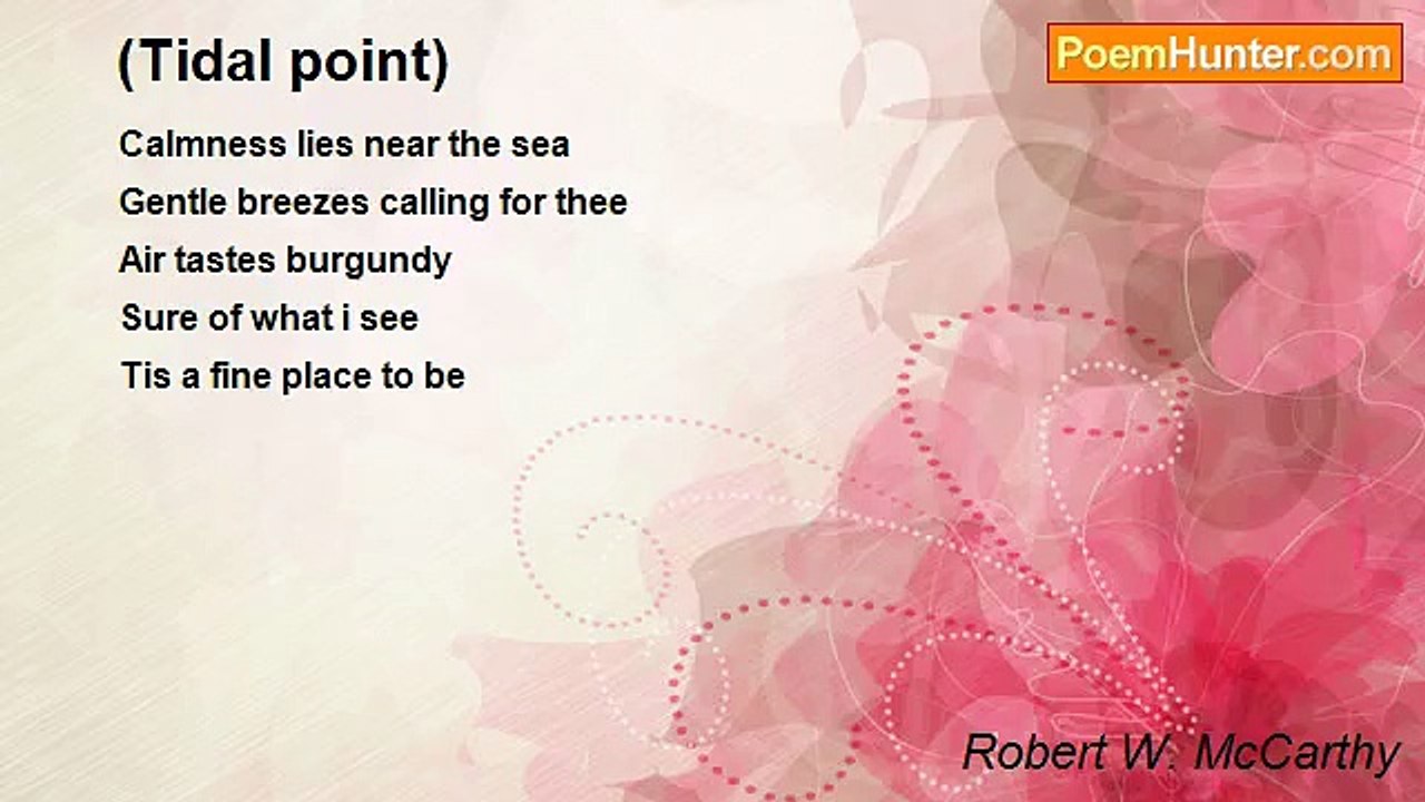 Robert W. McCarthy - (Tidal point)