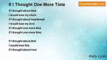 Kelly Lynn - If I Thought One More Time