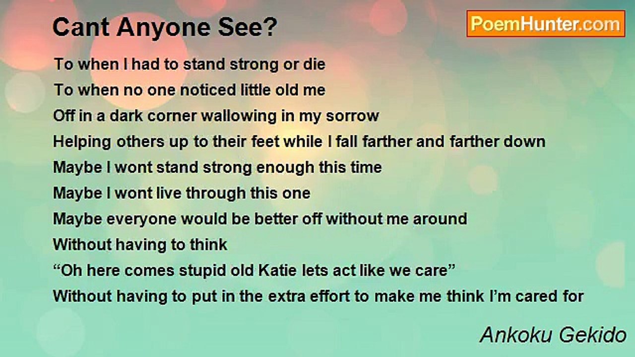 Ankoku Gekido - Cant Anyone See?