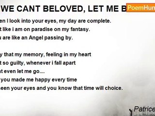 Patrice James - IF WE CANT BELOVED, LET ME BE YOUR FRIEND