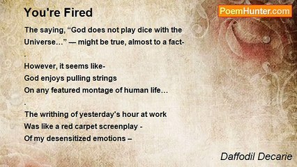 Daffodil Decarie - You're Fired